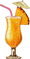 kikkapink ananas cocktail umbrella summer - ücretsiz png