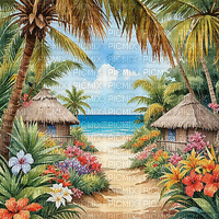 ♡§m3§♡ tropical summer seaside animated - Free animated GIF