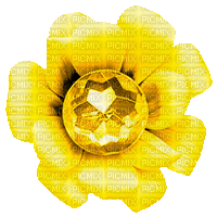 Flower.Yellow.Animated - KittyKatLuv65 - Ücretsiz animasyonlu GIF