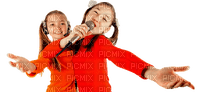 Kaz_Creations Children-Girls-Singing - png gratis