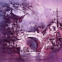 soave background animated oriental fantasy purple - GIF animado gratis