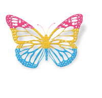 Pansexual butterfly - gratis png