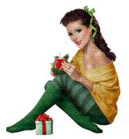 Woman, candles, Leila - Free PNG