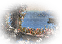floral, water background - besplatni png