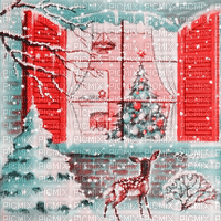 soave background animated vintage winter christmas - GIF เคลื่อนไหวฟรี
