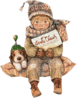 loly33 enfant noel christmas vintage children hiver winter - ücretsiz png