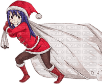 girl mädchen fille  child kind enfant   tube  person people    manga anime santa claus noel christmas weihnachten Père Noël pere noel - Free PNG