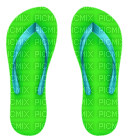 Kaz_Creations Beach Deco Flip Flops - PNG gratuit