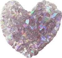 glitter crystal heart - GIF animé gratuit