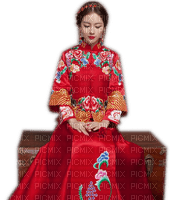 Rena Chinesin rot Lady Woman Frau - 無料png