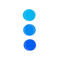 Blue circles aesthetic deco [Basilslament] - gratis png