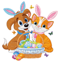 Kaz_Creations Deco Easter Cute Puppy Kitten - PNG gratuit