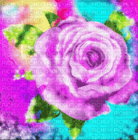 purple rose background - GIF animé gratuit