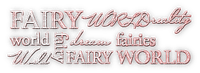soave text fairy world pink - 無料png