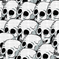 skull background - GIF animasi gratis