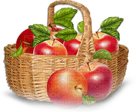 soave deco fruit apple basket red green brown - Free PNG