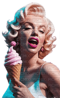 Marilyn Monroe & Ice Cream - Free PNG