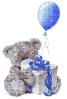 Kaz_Creations  Me To You Bear With Gift Balloon Birthday - бесплатно png