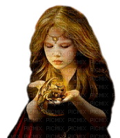fantasy girl with dragon by nataliplus - gratis png