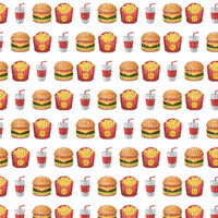 Cheeseburger fries drink emoji