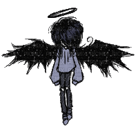 emo angel boy - Nemokamas animacinis gif