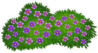 Kaz_Creations Deco Bush With Flowers - zdarma png