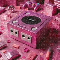 Pink Glittery Gamecube - gratis png