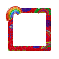 Small Rainbow Frame - Gratis animeret GIF