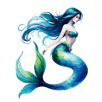 springtimes summer mermaid fantasy - PNG gratuit