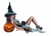 woman halloween hexe witch - kostenlos png
