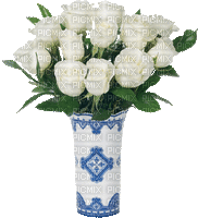 Białe róże - Δωρεάν κινούμενο GIF