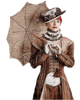 steampunk woman umbrella femme parapluie