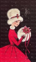 Christmas girl vintage - laura - zdarma png