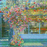 kikkapink animated background spring flowers - Besplatni animirani GIF