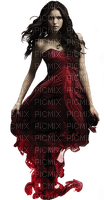 gothic woman in red nataliplus - PNG gratuit