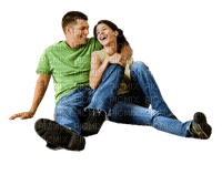 couple sitting - δωρεάν png