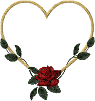 Kaz_Creations Deco Heart Love Flowers - Animovaný GIF zadarmo