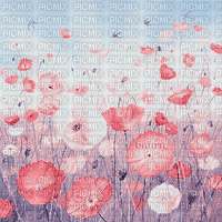 Y.A.M._Summer landscape background flowers - Ingyenes animált GIF