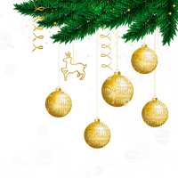Coin corner Noël Christmas sapin doré gold tree
