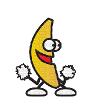 dancin banana - GIF animé gratuit