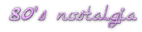soave text 80's nostalgia purple - Free PNG