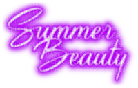 Summer Beauty.Text.Purple - By KittyKatLuv65 - gratis png
