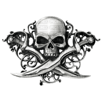 skull sword gothic - png grátis
