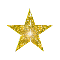 gold star gif etoile or - PicMix