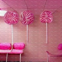 Pink Waiting Room with Lollipops - Free PNG