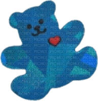 Blue teddy bear - Free PNG