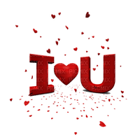 Kaz_Creations  Valentine Love Deco Text I Love You - безплатен png