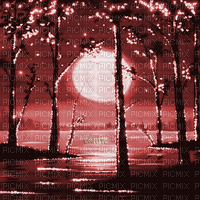Y.A.M._Art Landscape red - Безплатен анимиран GIF