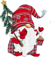 Gnome Christmas Tree Bird - Bogusia - бесплатно png