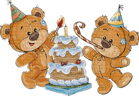 Teddy. Cakes. Birthday. Love. Leila - PNG gratuit